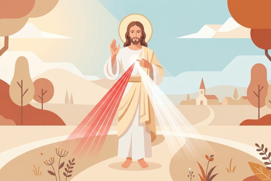 Misericordia Divina - Illustration prière catholique